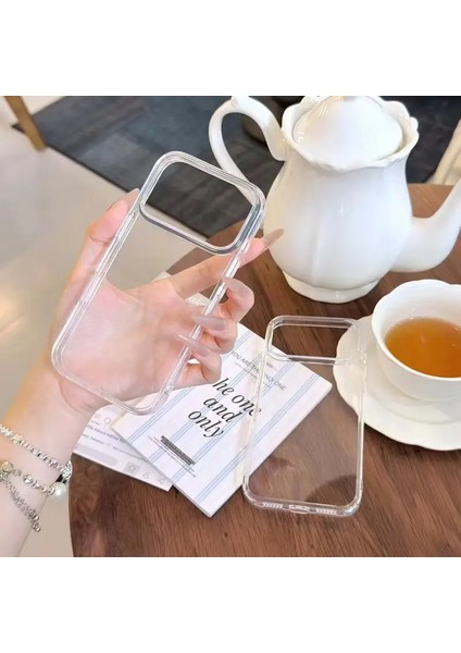 Iphone 17 Pro Sert Mika Kılıf Sararma Yapmaz Yumusak Degildir Kam Kaplama Kamera Bölmesi Komple Açık