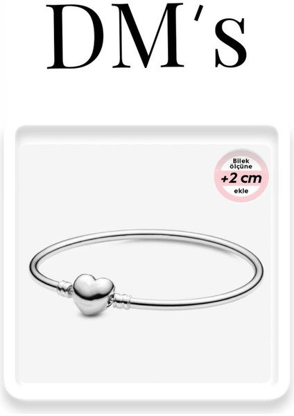 Kalpli Bangle Gümüş Bileklik