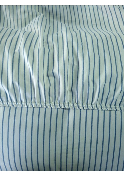 Çift Kişilik Lastikli Çarşaf Seti Düğme Detaylı | Çeyizlik | Hediyelik | Çizgi Desen | Armürlü Dokuma fırsatları