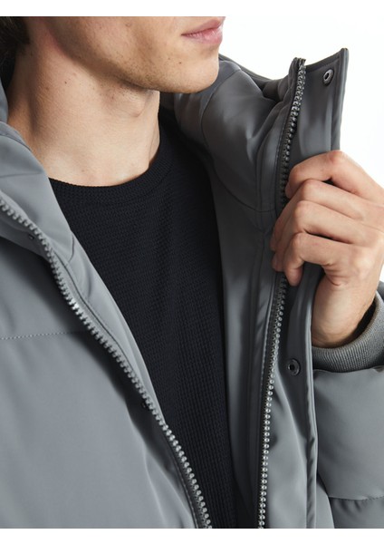 Yeni Sezon Standart Kalıp Kapüşonlu Erkek Şişme Mont modelleri