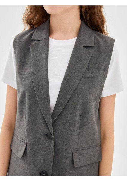 Yeni Sezon Ceket Yaka Kadın Klasik Yelek modelleri