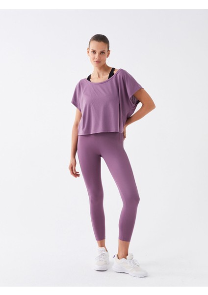 Yeni Sezon Beli Lastikli Düz Interlok Kadın Spor Tayt fiyatları