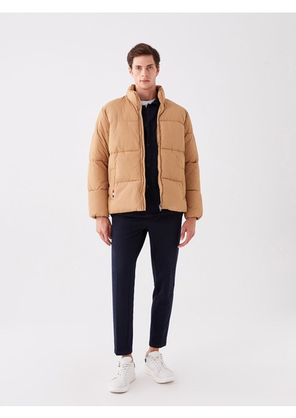 Yeni Sezon Rahat Kalıp Dik Yaka Erkek Şişme Mont modelleri