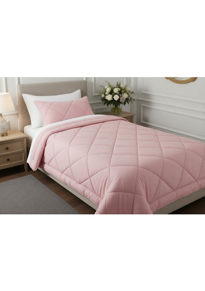 Wellsoft Tek Kişilik Yorgan Pudra (155x215)