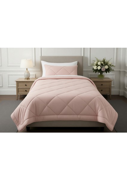 Wellsoft Tek Kişilik Yorgan Pudra (155x215)