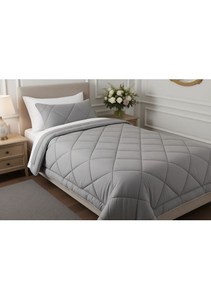 Wellsoft Tek Kişilik Yorgan Antrasit (155X215)