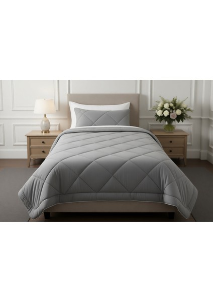 Wellsoft Tek Kişilik Yorgan Antrasit (155X215)