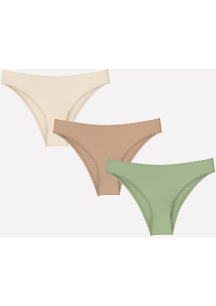 Yeni Sezon Düz Brazilian Külot 3'lü