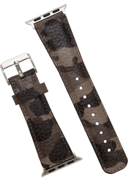 Apple Watch Uyumlu Deri Kordon 42-44-45MM Kamuflaj Bej indirimleri