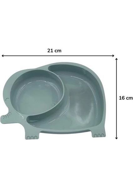 Bebek ve Çocuk Için Sevimli Fil Model Desenli Yemek Bebek Mama Kabı Bölmeli Tabak fırsatları