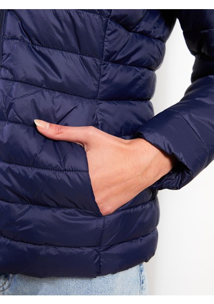 Yeni Sezon Dik Yaka Düz Uzun Kollu Kadın Şişme Mont fırsatları