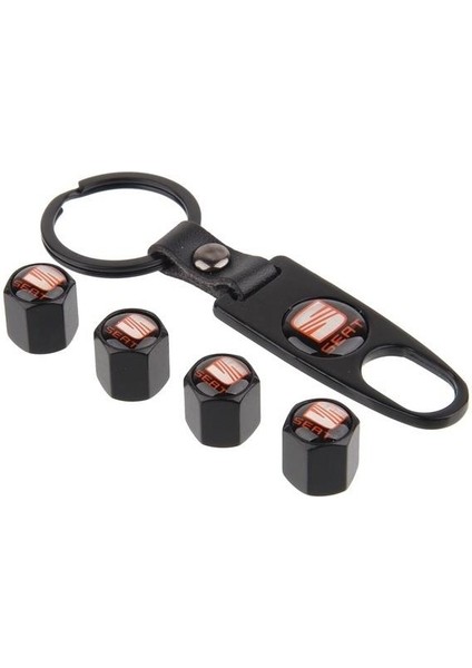 Seat Metal Sibop Kapağı Anahtarlık Seti