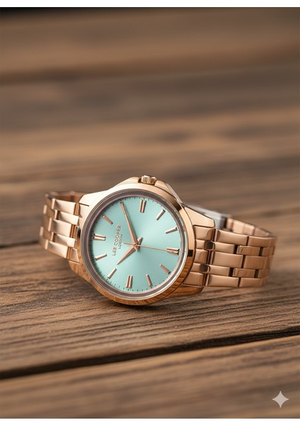 Kadın Kol Saati Altın Renk, Mavi Kadran - Şık Metal Kordon, 2 Yıl Garantili fiyatları