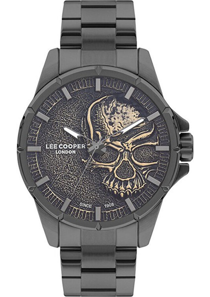 Erkek Kol Saati Antrasit Renk, Antrasit Kadran - Şık Metal Kordon, 2 Yıl Garantili