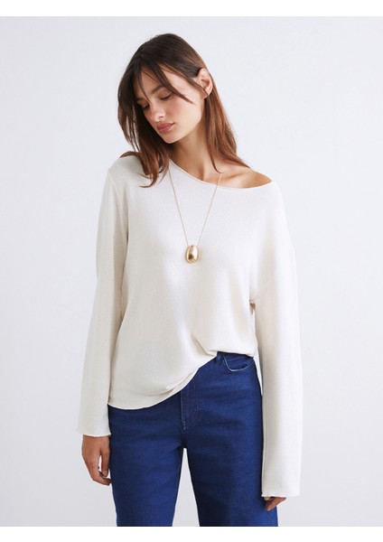 Yeni Sezon Kayık Yaka Bluz