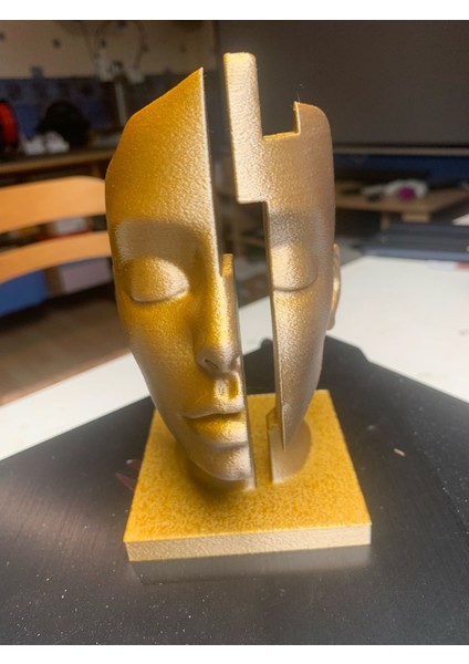 Mindgap Abstract Face – Modern Soyut Yüz Heykeli fiyatları