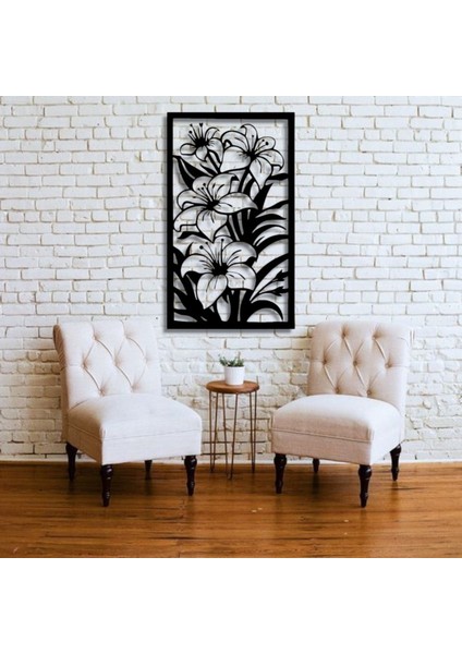 Zambak Bahçesi Metal Tablo – 3D Gölgeli Büyük Duvar Dekoru, Modern ve Zarif Ev Hediyesi indirimleri