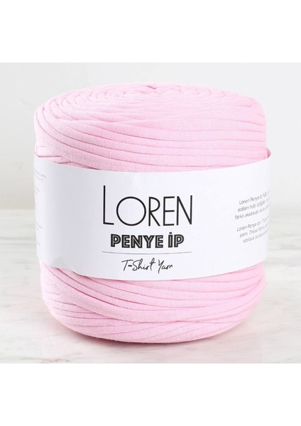 Loren Penye Kumaş El Örgü Ipi Toz Pembe - 29 - 33505