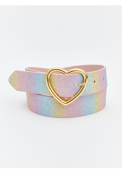 Yeni Sezon Kalp Figürlü Kız Çocuk Kemer