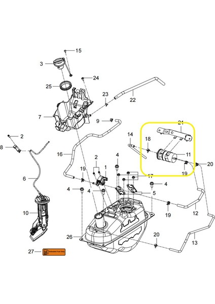 ADV125 Karbon Kanister Valfi fiyatları