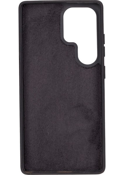 Samsung Galaxy S25 Ultra Uyumlu, Hakiki Deri, El Yapımı, Cüzdanlı Kılıf, Parlak Siyah indirimleri