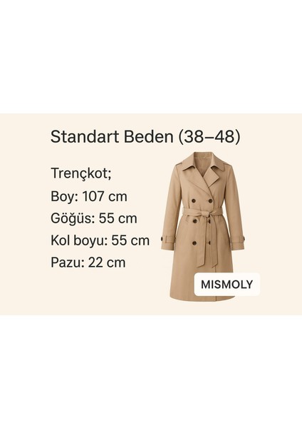 Bondit Kumaş Cepli Kuşaklı Kadın Trençkot fiyatları