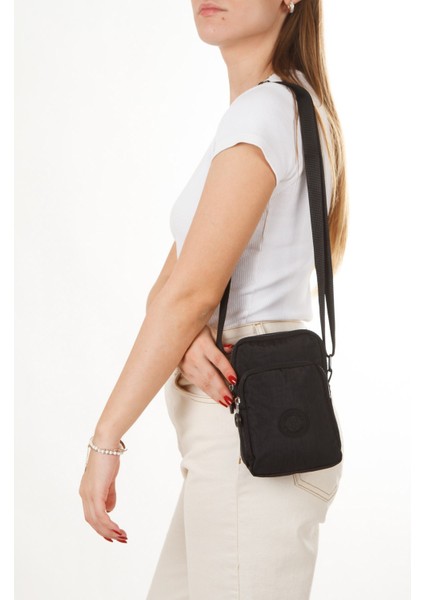 Kadın Telefon Bölmeli Çapraz El ve Omuz Çantası – Siyah – NEW362 indirimleri