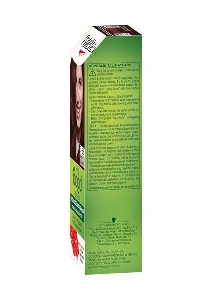 Palette Kalıcı Doğal Renkler 3-68 Kızıl Çikolata Goji Berry Özü & Yulaf Çekirdeği Özlü Saç Boyası modelleri