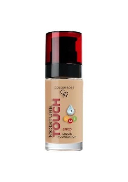 Golden Rose Moisture Touch Liquid Foundation SPF20 No: 114 Nemlendirici Etkili Fondöten