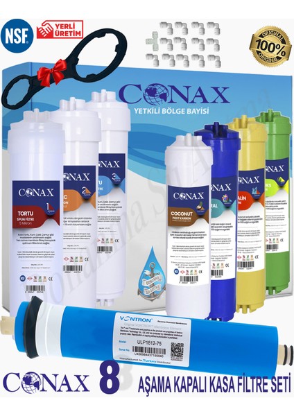 Kapalı Kasa 8 Li Filtre Seti Vontron Membranlı