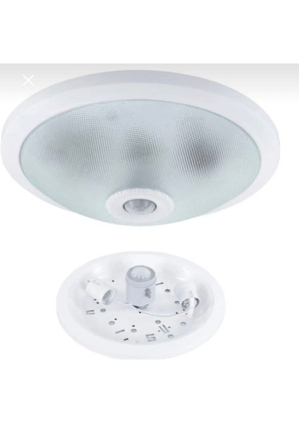 Sensörlü Armatür Metal ve Cam Modeli Lamba Hareket Sensörlü