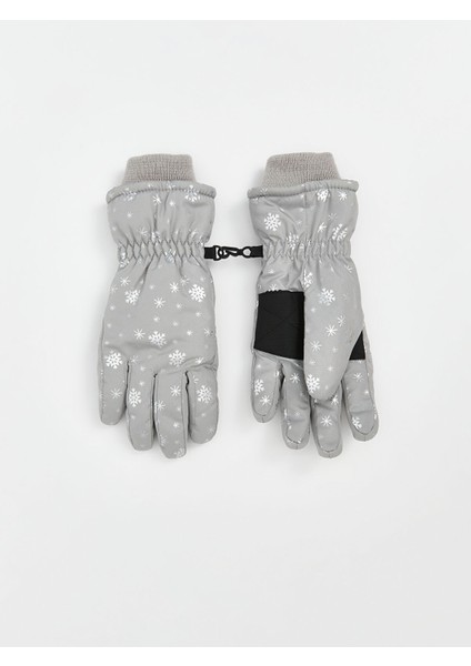 Yeni Sezon Baskılı Kız Çocuk Kar Eldiveni modelleri