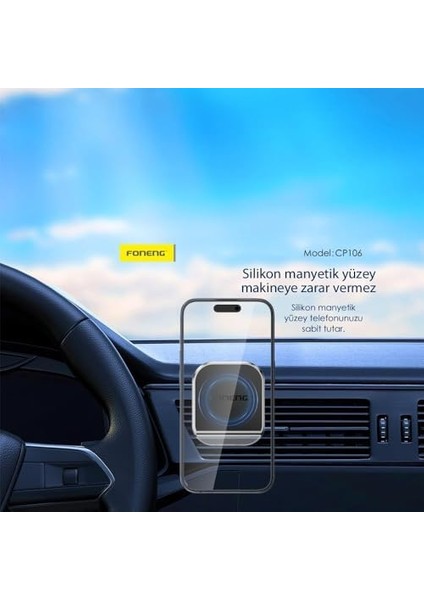 CP106 Manyetik Araç Içi Telefon Tutucu (Tüm Cihazlarla Uyumlu Araç Tutacağı) modelleri