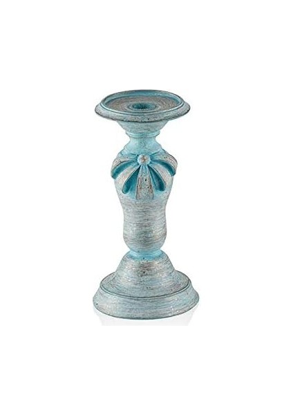 Mavi Kurdeleli Küçük Mumluk, 23X12