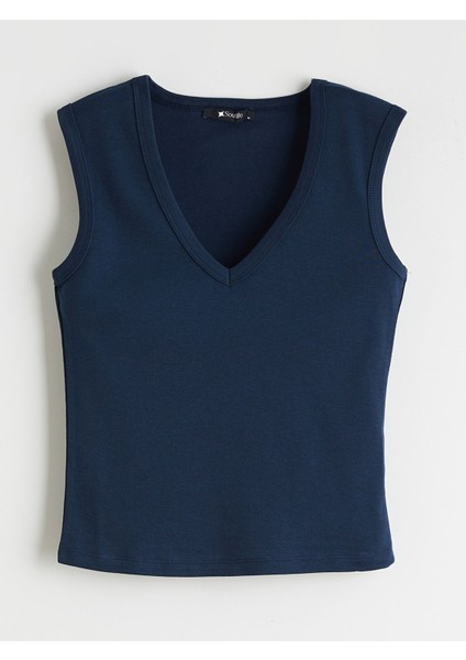 Yeni Sezon V Yaka Kadın Atlet 2'li modelleri