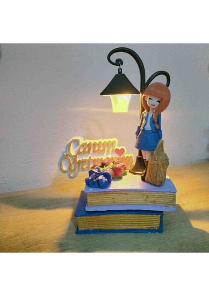 Isme Özel Lambalı Öğretmenler Günü Masa Objesi – Aydınlatmalı Hediyelik Dekor indirimleri