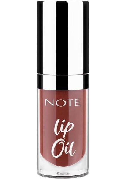 Note Lip Oil 60 Mocha Kiss Nemlendirici ve Parlatıcı Dudak Bakım Yağı, Kahverengi