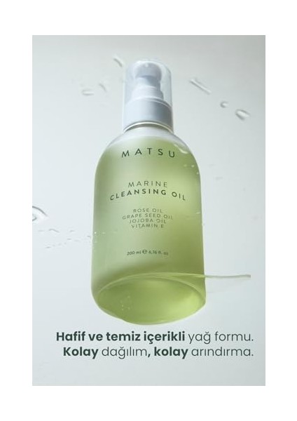 Matsu Professional Marine Algae, Bariyer Koruma Makyaj ve Yüz Temizleme Yağı, 200 ml modelleri