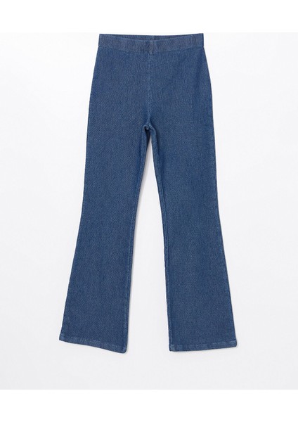 Yeni Sezon Beli Lastikli Flare Kadın Jean Pantolon indirimleri