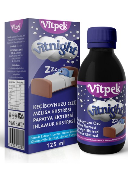 Vitnight Melisa Ekstresi, Papatya Ekstresi, Ihlamur Ekstresi fiyatları