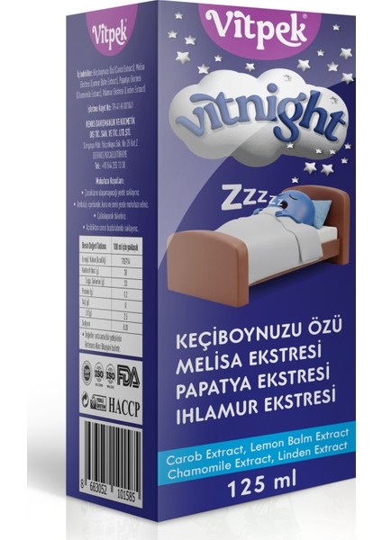 Vitnight Melisa Ekstresi, Papatya Ekstresi, Ihlamur Ekstresi fırsatları