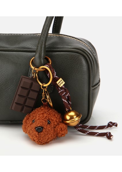 03CAH316890A880 KADIN Haki Charm Detaylı Omuz Çantası fiyatları