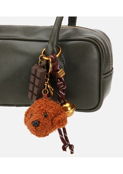 03CAH316890A880 KADIN Haki Charm Detaylı Omuz Çantası modelleri