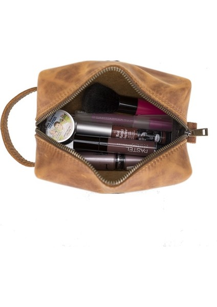 Deri Bakım ve Seyahat Çantası, L Beden, G19 Taba fırsatları