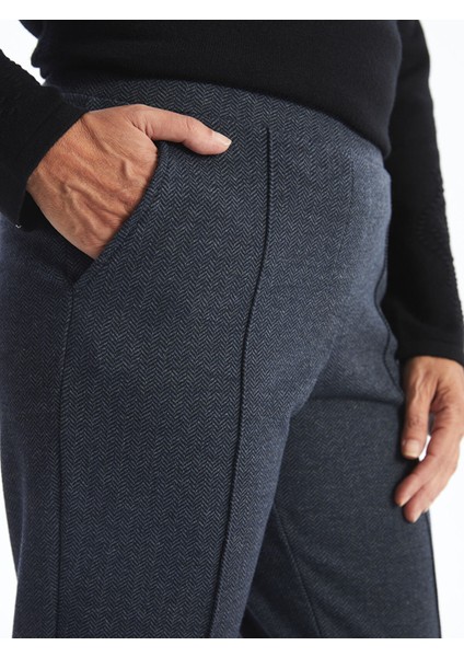 Yeni Sezon Beli Lastikli Desenli Kadın Pantolon fırsatları