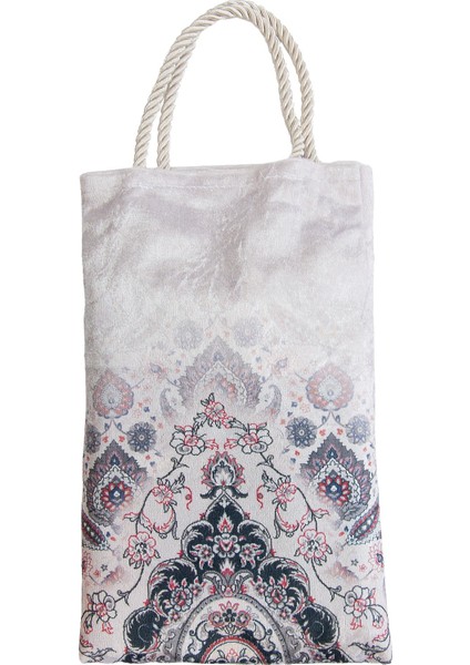 Ipeksi Dokulu Çantalı Kadife Seccade - Rumi Motifli, Pratik, Taşınabilir - Siyah fırsatları