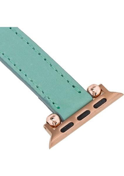 Apple Watch Uyumlu Deri Kordon 42-44-45MM Ferro Brn7 modelleri