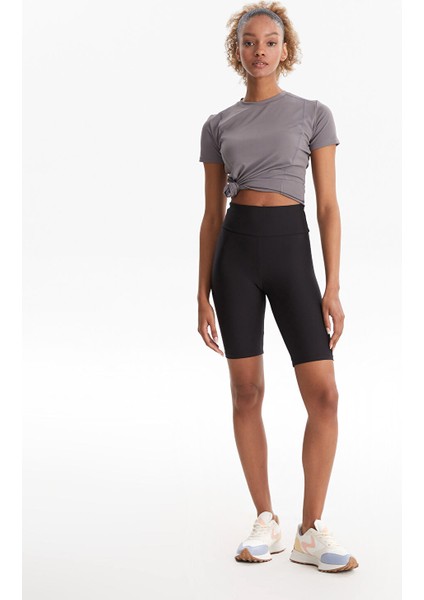 Yeni Sezon Düz Beli Lastikli Kadın Biker Şort Tayt fiyatları