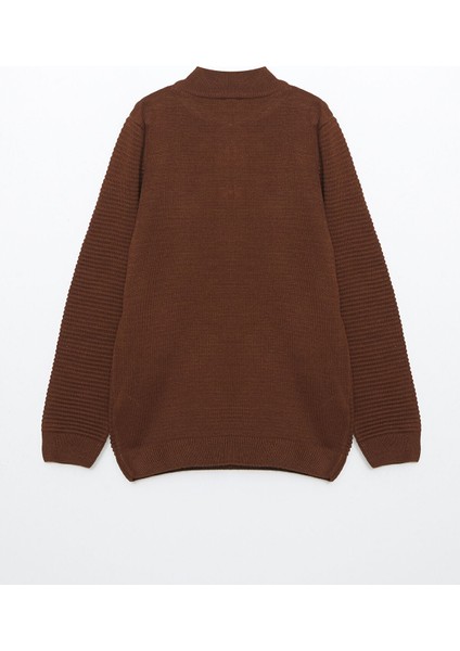 Yeni Sezon Dik Yaka Basic Uzun Kollu Erkek Çocuk Triko Kazak fiyatları