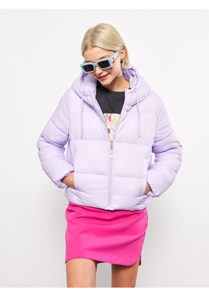 Yeni Sezon Kadın Kapüşonlu Düz Şişme Mont fiyatları